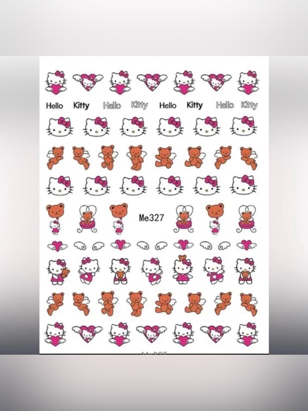 $1 Hello Kitty Nail stamping plate $1 WITH ANY $10 ORDER OR MORE